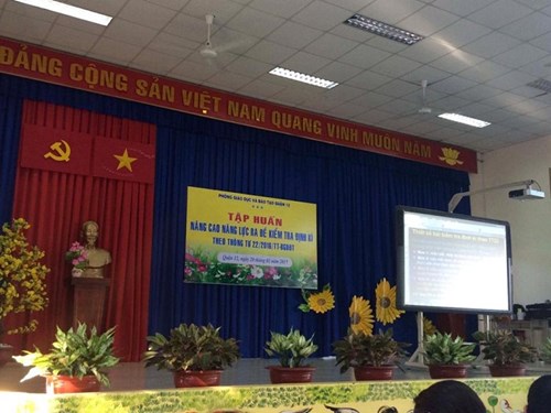 Hội thảo tập huấn nâng cao năng lực ra đề kiểm tra định kì theo Thông tư 22/2016/TT-BGDĐT